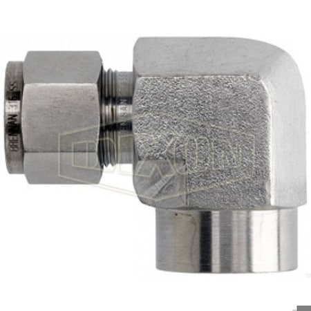 Dixon The Right Connection Instrumentation Elbow, 1/4 in x 1/8-27, Tube x FNPT, 316 SS, Domestic 4-DFE-2